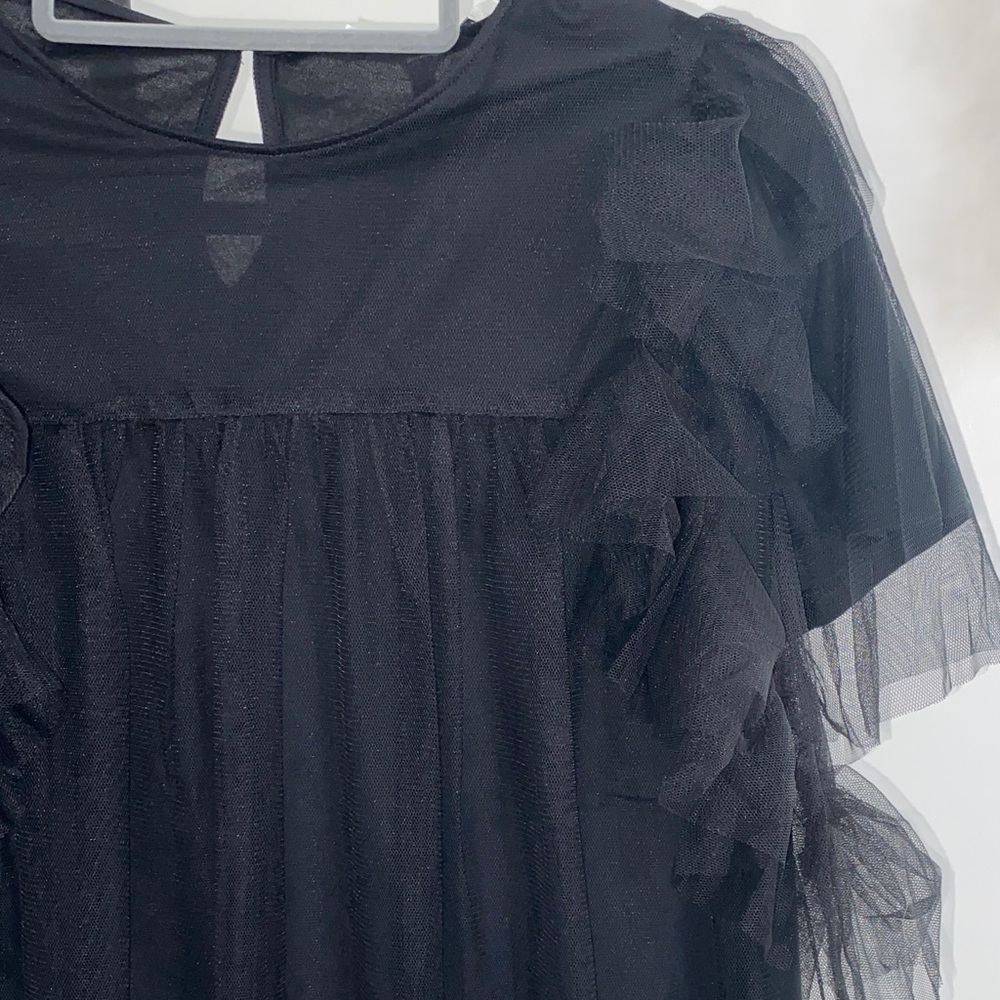 English Factory Black Ruffle Blouse - Picture 3 of 8